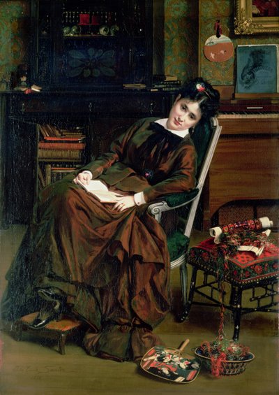 Die Genesende von Jules Emile Saintin